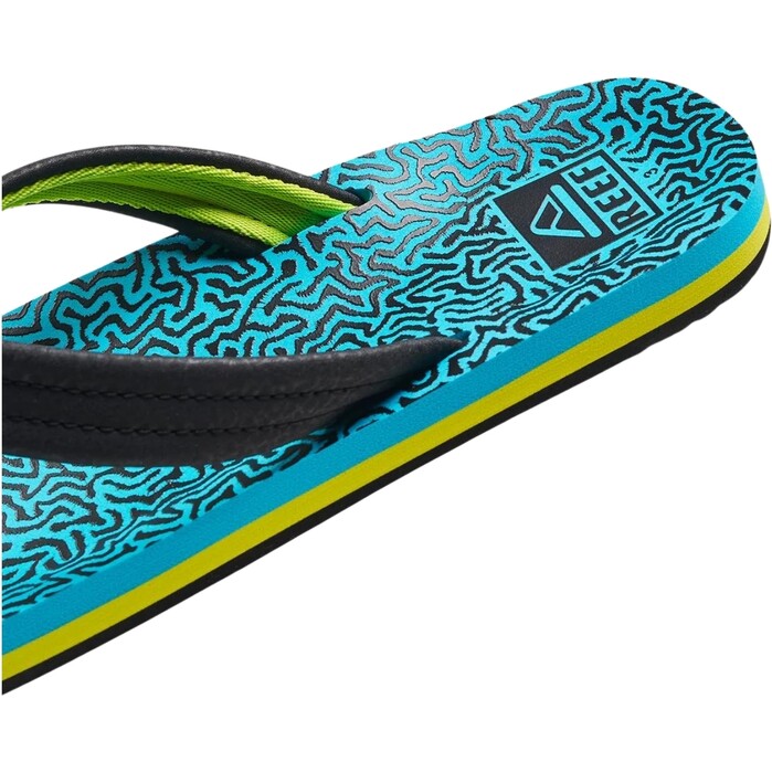 2024 Reef Nios Chancletas Ahi CJ2050 - Blue Coral